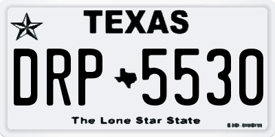 TX license plate DRP5530