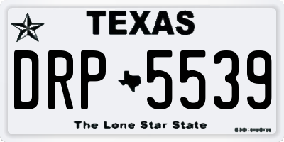 TX license plate DRP5539