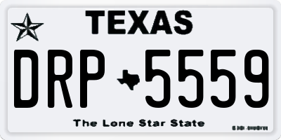 TX license plate DRP5559