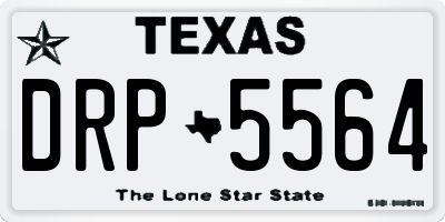 TX license plate DRP5564