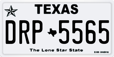 TX license plate DRP5565