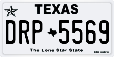 TX license plate DRP5569