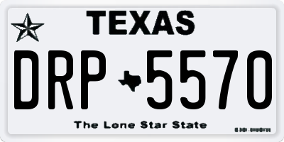 TX license plate DRP5570