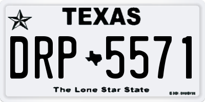 TX license plate DRP5571