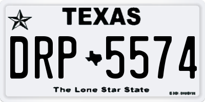 TX license plate DRP5574