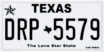 TX license plate DRP5579