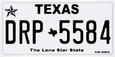 TX license plate DRP5584