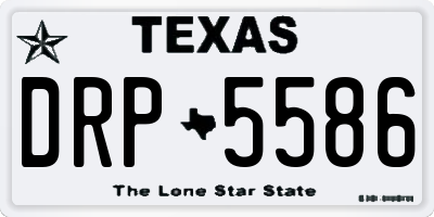 TX license plate DRP5586