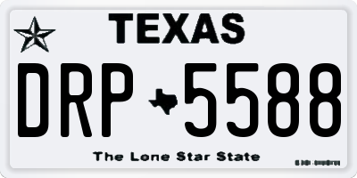 TX license plate DRP5588