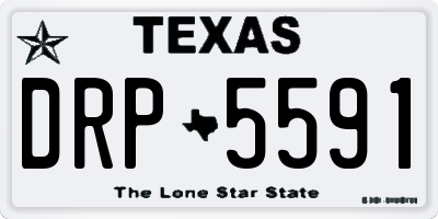 TX license plate DRP5591