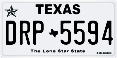TX license plate DRP5594