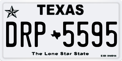TX license plate DRP5595