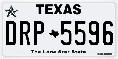 TX license plate DRP5596