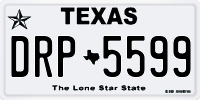 TX license plate DRP5599