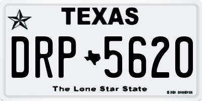 TX license plate DRP5620