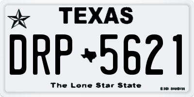 TX license plate DRP5621