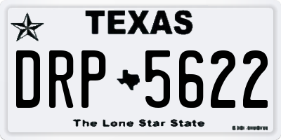 TX license plate DRP5622