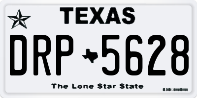 TX license plate DRP5628