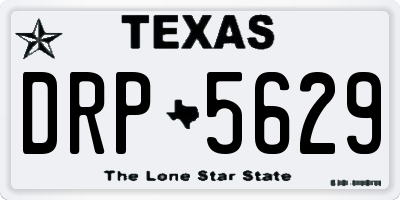 TX license plate DRP5629