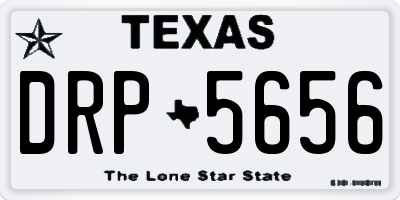 TX license plate DRP5656