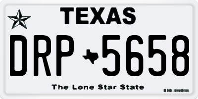 TX license plate DRP5658