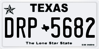 TX license plate DRP5682