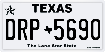 TX license plate DRP5690