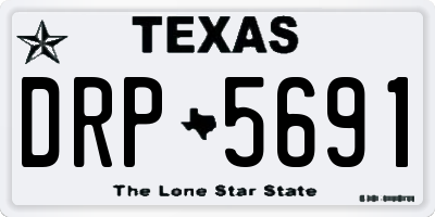 TX license plate DRP5691