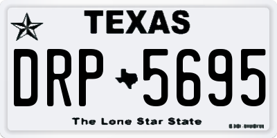 TX license plate DRP5695