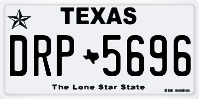 TX license plate DRP5696