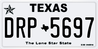 TX license plate DRP5697
