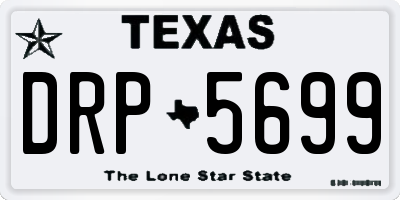 TX license plate DRP5699