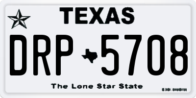 TX license plate DRP5708