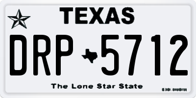 TX license plate DRP5712