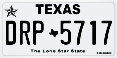 TX license plate DRP5717