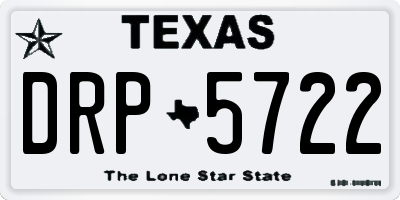 TX license plate DRP5722