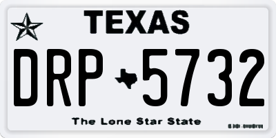 TX license plate DRP5732