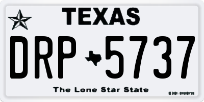 TX license plate DRP5737