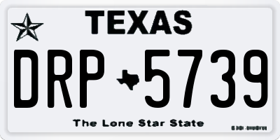 TX license plate DRP5739