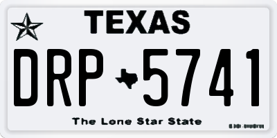 TX license plate DRP5741