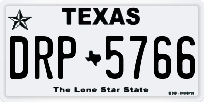 TX license plate DRP5766