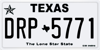 TX license plate DRP5771