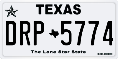 TX license plate DRP5774