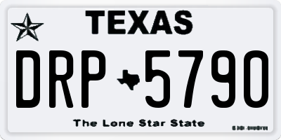 TX license plate DRP5790