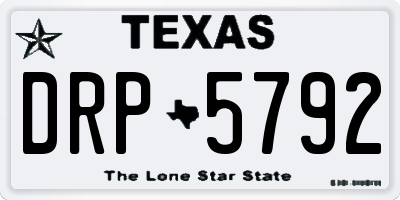 TX license plate DRP5792