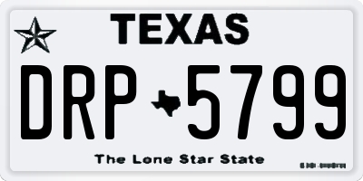 TX license plate DRP5799