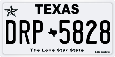 TX license plate DRP5828