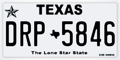 TX license plate DRP5846