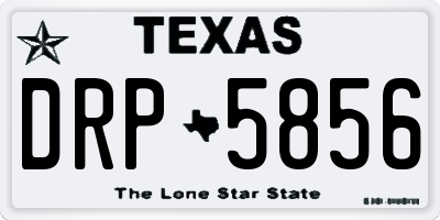 TX license plate DRP5856