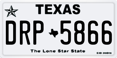 TX license plate DRP5866